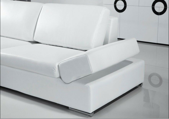 Ecksofa Sofa Deko Couch Polster Wohnlandschaft Leder Eck Sofas Garnitur