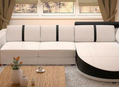 Designer Sofa Couch Polster Garnitur Ecksofa Leder TextilWohnlandschaft