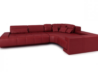 Leder Modern Couch Wohnlandschaft Ledersofa Deko Sofagarnitur Sofa L-Form
