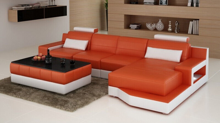 Garnitur L Form Couchen Sofa Wohnlandschaft Exclusive Wohnzimmer