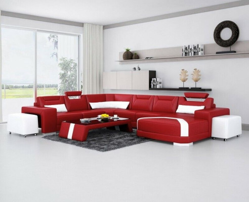 Wohnlandschaft U Form Sofa Eckgarnitur Eckcouch Ecksofa Couch Garnitur