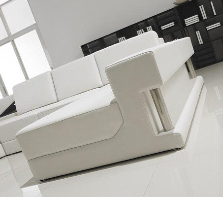 Ledersofa Ecksofa Garnitur Polster U Form Couch Sofa Design