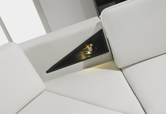 Ledersofa Ecksofa Garnitur Polster U Form Couch Sofa Design