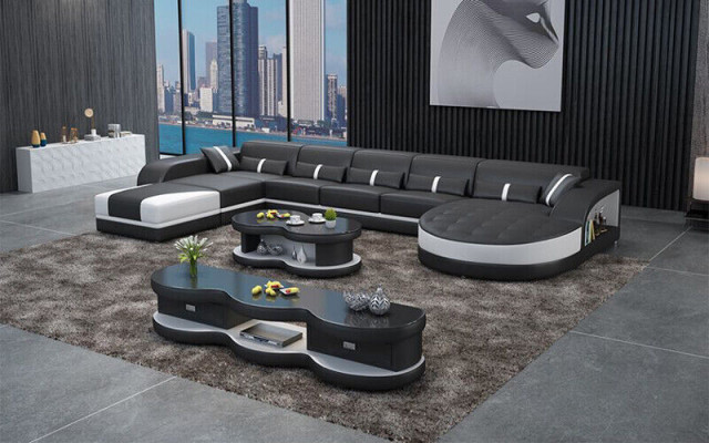 Sofas U Form Sofa Couch Polster Wohnlandschaft Garnitur Design Ecksofa