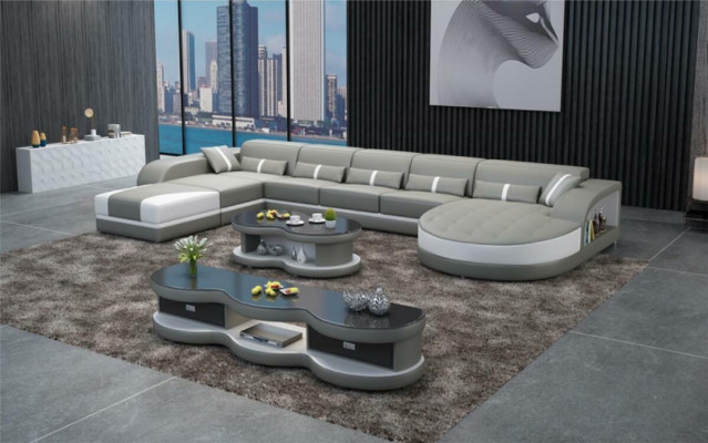 Sofas U Form Sofa Couch Polster Wohnlandschaft Garnitur Design Ecksofa