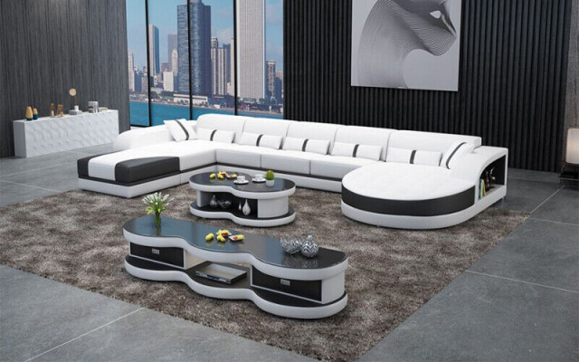 Sofas U Form Sofa Couch Polster Wohnlandschaft Garnitur Design Ecksofa