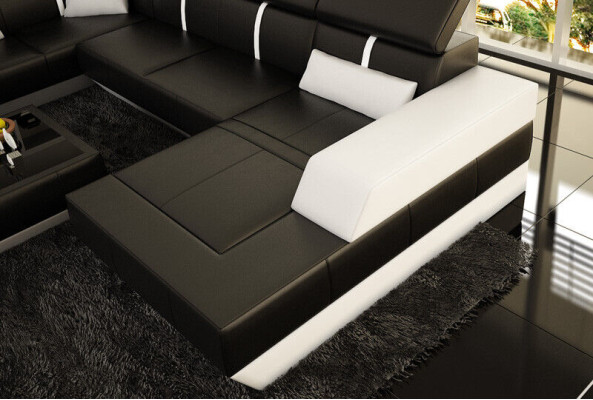 Sofa Wohnlandschaft U Form Ecksofa Couch Garnitur Polster U Form