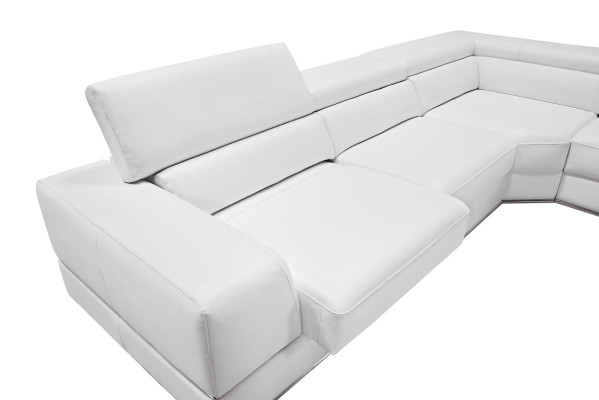 Relax Wohnlandschaft U Form Ecksofa Couch Sofa Ledersofa Garnitur