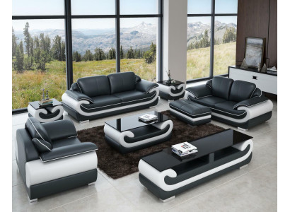 Sofagarnitur 3+2+1 Sitzer + Hocker Set Garnitur Polstersofa Couch