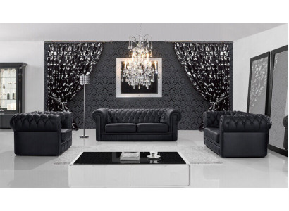 Ledersofa Sofa Couch Sofagarnitur Sitzer Garnitur Design Moderne Sofas