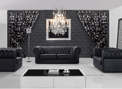 Ledersofa Sofa Couch Sofagarnitur Sitzer Garnitur Design Moderne Sofas