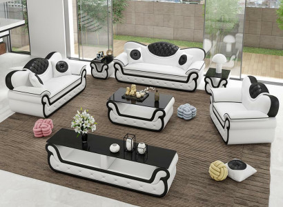 Moderne Couchen Stoff Sofagarnitur 3+2+1 Sitzer Sofas Couch Polster Garnitur Neu