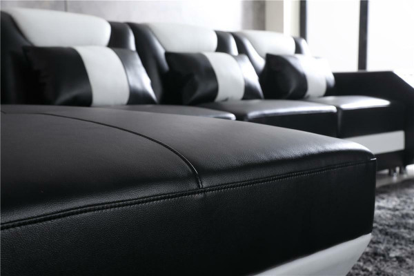 Relax Couchen L Form Shape Sofa Couch Garnitur Beleuchtet Wohnlandschaft