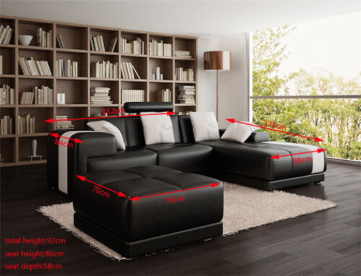 Eckcouch Eckgarnitur L Form Sofa Ecksofa Garnitur Dekorative Polster Couch