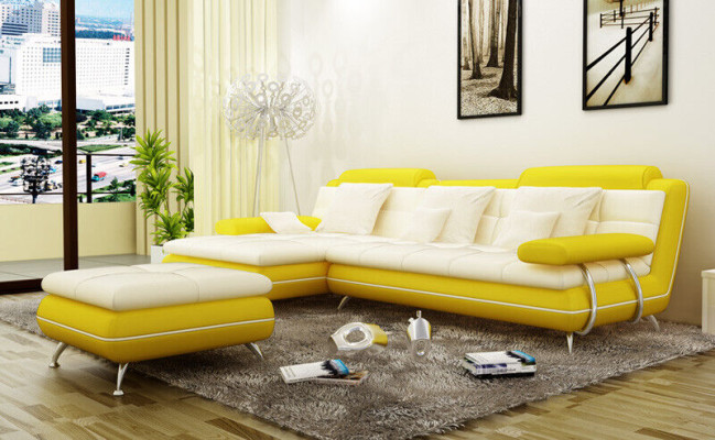 Garnitur L Form Exclusive Wohnzimmer Couch Poster Couchen Sofa