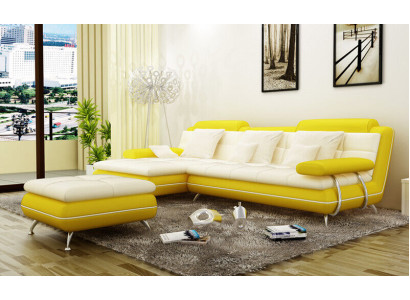 Garnitur L Form Exclusive Wohnzimmer Couch Poster Couchen Sofa