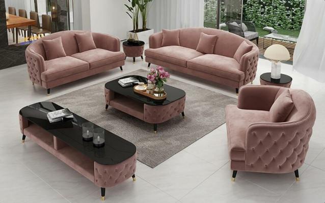 Luxus Sofagarnitur Couch Polster Set Sitz Sofa Garnituren 321 Sitz 3tlg.