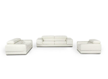 Ledersofa Sofagarnitur 3+2+1 Sitzer Set Garnitur Polstersofa Deko Couch