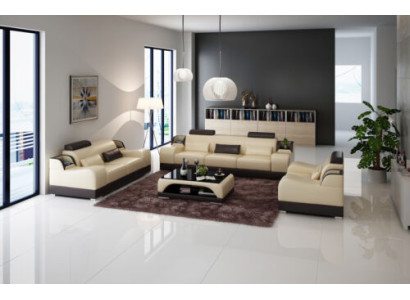 Moderne Sofagarnitur Couch Sofa Garnituren Gruppe 311 Sitzer Ledersofa