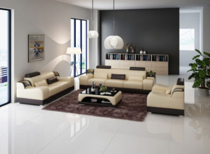 Moderne Sofagarnitur Couch Sofa Garnituren Gruppe 311 Sitzer Ledersofa