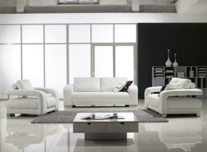 Sofagarnitur Design Couchen Polster Leder 311 Sitzer Garnituren Set Leder