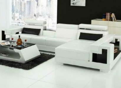 Ecksofa Ledersofa Wohnlandschaft L Form Sofa Couch Polster Sitz Ecke