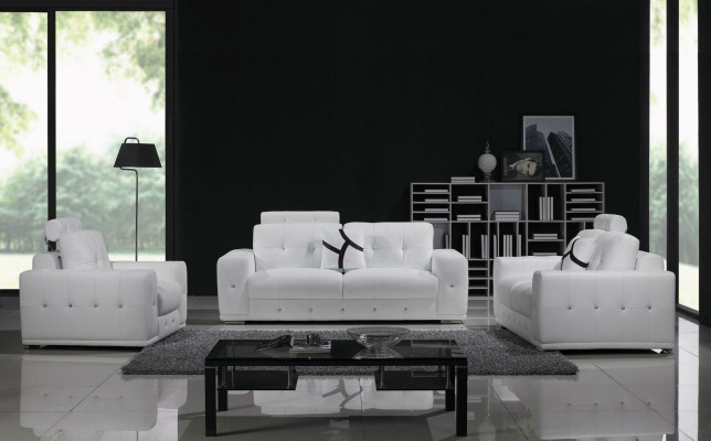 Design Sofas Polster Leder 311 Sitzer Couchen Sofagarnitur Garnituren Set