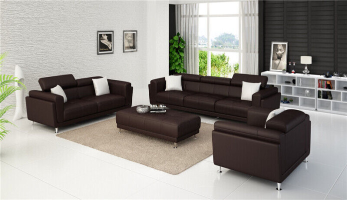 Design Couchen Sofas Polster 311 Sitzer Sofagarnitur Set Leder Sofa