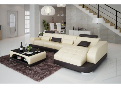 Ecksofa L Form Stoff Couch Wohnlandschaft Garnitur Design Modern Sofa