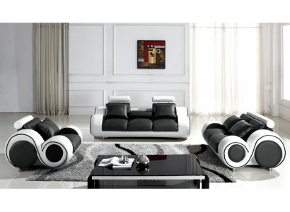 Polster Sitz Couch 3 Sitz Garnitur Sofa Sofas Couchen Leder Dreisitzer