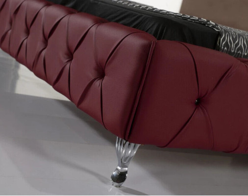 Designer Bett Chesterfield Leder Hotel Betten Luxus Doppel Schlaf Zimmer