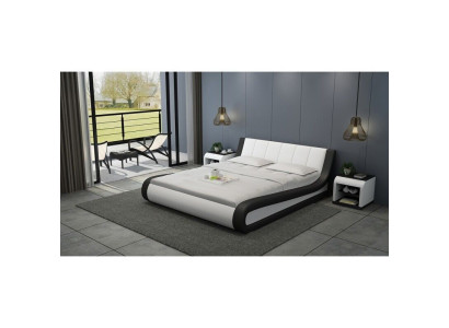 Bett Lederbett Polsterbett Moderne Doppel Schlafzimmer Ehebett Betten
