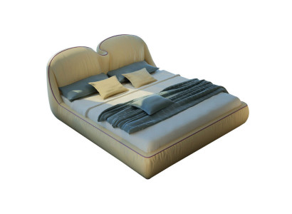 Design Betten Leder Bett Doppel Luxus Ehe Modernes Hotel Gestell Schlaf