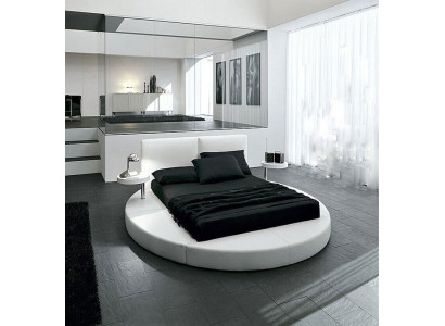 Rundes Bett Rund Design Betten Leder Doppel Hotel Gestell Luxus Schlaf