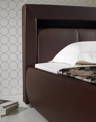 Leder Bett Polster Design Luxus Doppel Hotel Schlaf Zimmer Ehe Betten