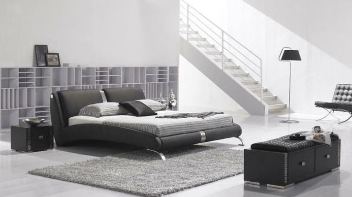 Modernes Bett Polsterbett Doppelbett Designer Betten Set 180x200cm