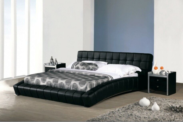 Polsterbett Betten Bett Polster Ehe Leder Textil Designer Doppel 