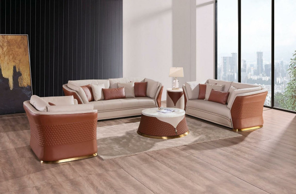 Couchen Sofas Polster Leder 32 Sitzer Sofagarnitur Set Designer Garnituren