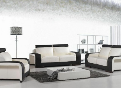 Design Couchen Sofas Polster 32 Sitzer Sofagarnitur Garnituren Set Leder