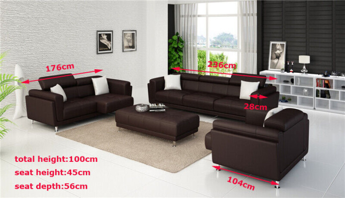 Garnituren Design Couchen Sofas Polster 32 Sitzer Sofagarnitur Set Leder Sofa