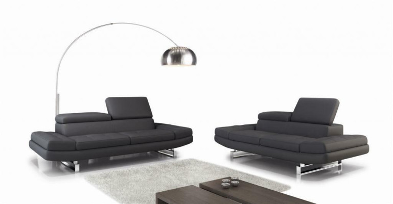 Garnituren Ledersofa Wohnlandschaft 3+2 Sitzer Garnitur Design Modern