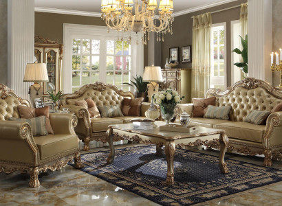 Designer Sofagarnitur 3+2 Sitzer Sofa Couch Leder Garnitur Polster Set