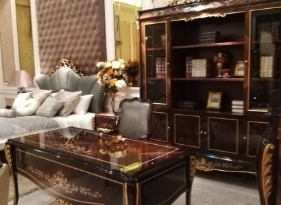 Einrichtung Arbeitszimmer Büro Möbel Tisch Sessel 2tlg Set Garnitur Schreibtisch