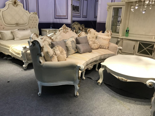 Rund Couch Wohnlandschaft Runde Sofa Polster Eck Garnitur Big Sofas