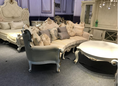 Rund Couch Wohnlandschaft Runde Sofa Polster Eck Garnitur Big Sofas