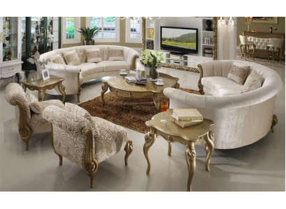 Rund Couch Wohnlandschaft Runde Sofa Polster Eck Garnitur Big Sofas Couchen 