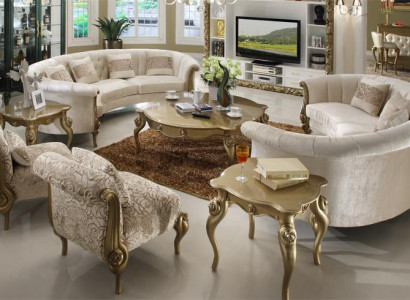 Rund Couch Wohnlandschaft Runde Sofa Polster Eck Garnitur Big Sofas Couchen 