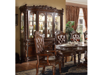 Vitrinen Glas Bar Schrank Haus Schränke Barock Wand Regal Holz Vitrine