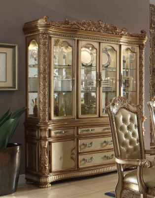 Luxus Schaufenster Vitrine Vitrinen Schrank Glas Antik Stil Barock Rokoko