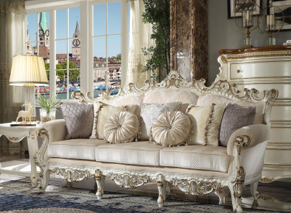 Klassischer 3 Sitzer Couch Sofa Couch Polster Deko Sofas Couchen Barock